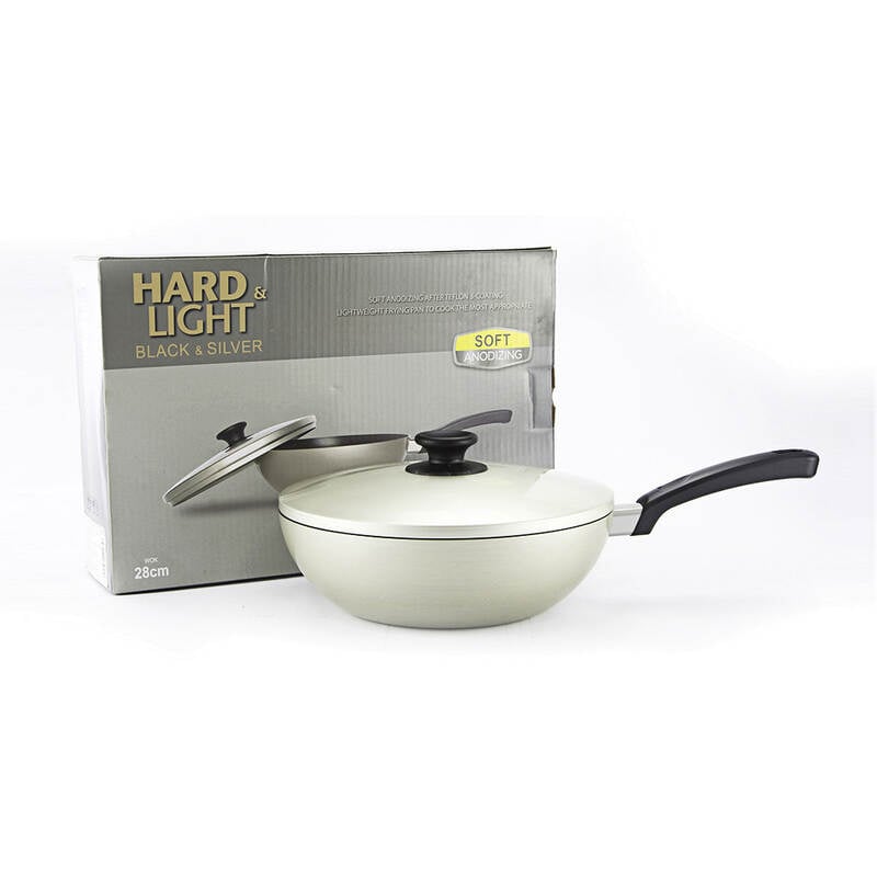 Chảo Sâu Lòng Có Nắp Hard&Light LocknLock - 28cm - LHP3285B-IH, , large image number null